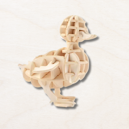 Puzzle animaux en bois : poussin
