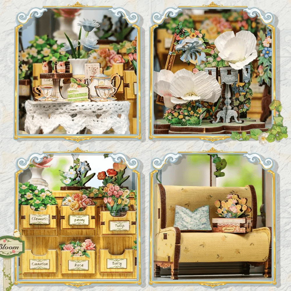 Maison Miniature : serre de Fleurs de Windsor EcoCraft